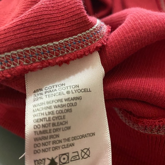 SOLDTommy Bahama Sweater Red 1/4 Zip Mock Neck Pullover Cotton Size XXL - Picture 11 of 11